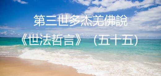 第三世多杰羌佛說《世法哲言》（五十五）