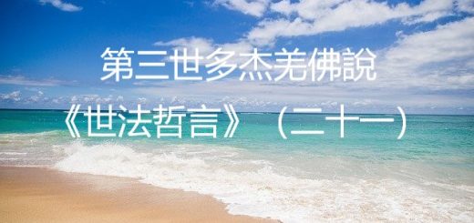 第三世多杰羌佛說《世法哲言》（二十一）