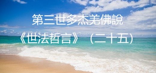 第三世多杰羌佛說《世法哲言》（二十五）