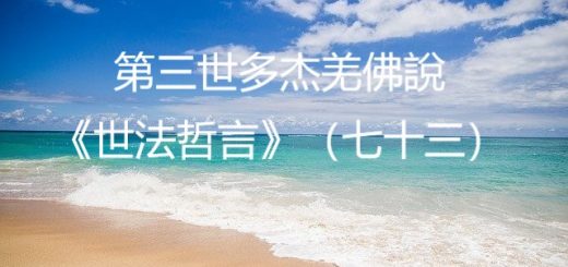 第三世多杰羌佛說《世法哲言》（七十三）